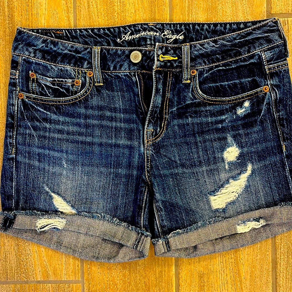 Distressed American Eagle Denim Shorts
